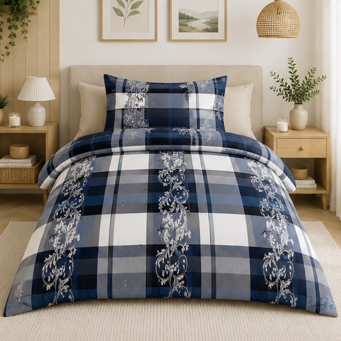 4dílné povlečení na dvě lůžka Blue Royal 2+2